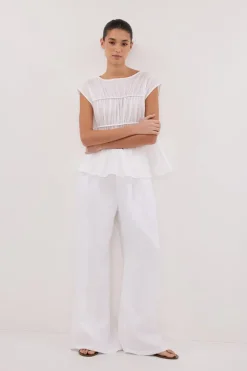 HOLDEN WHITE LINEN PANT