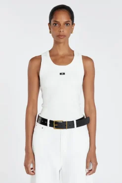 HUDSON BLACK LEATHER BELT