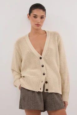 HUGO CLAY KNIT CARDIGAN