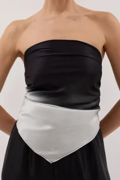 HUXLEY OMBRE SILK SCARF TOP