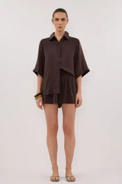ISLA BITTER CHOC SILK SHORT