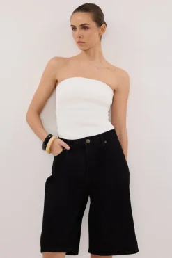JACK JET BLACK DENIM BERMUDA SHORT