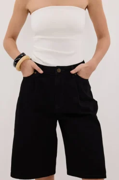 JACK JET BLACK DENIM BERMUDA SHORT