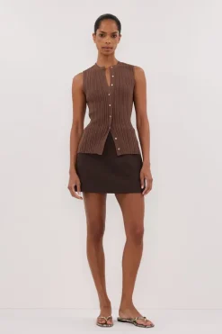 JASMINE MOCHA KNIT TOP