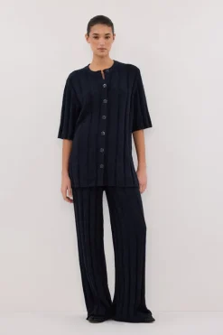 JAZZ INDIGO WIDE LEG KNIT PANT