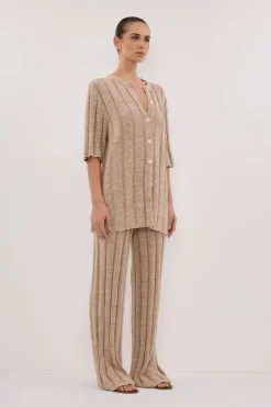 JAZZ NATURAL WIDE LEG KNIT PANT