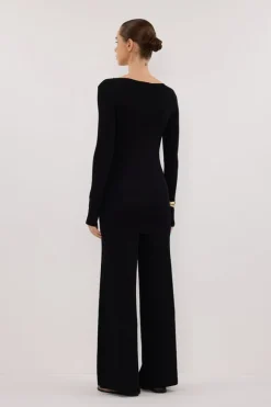 JOY BLACK KNIT PANT