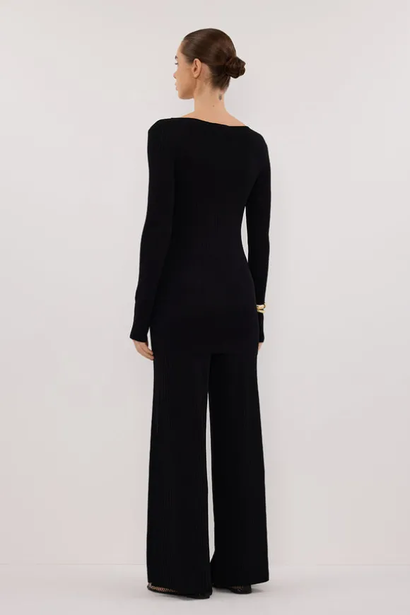 JOY BLACK KNIT PANT