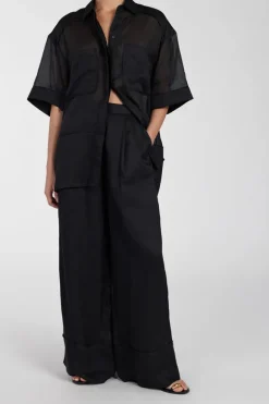 KAI BLACK RAMIE RESORT PANT