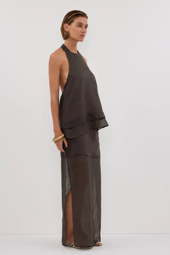 KAI PETROL RAMIE MIDI SKIRT