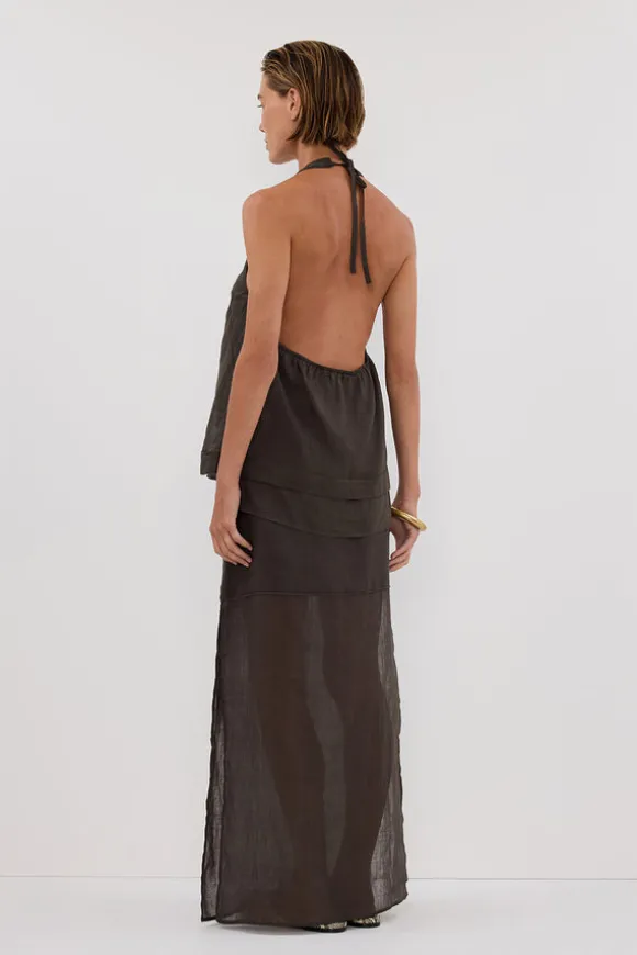 KAI PETROL RAMIE MIDI SKIRT