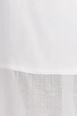 KAI WHITE RAMIE MIDI SKIRT