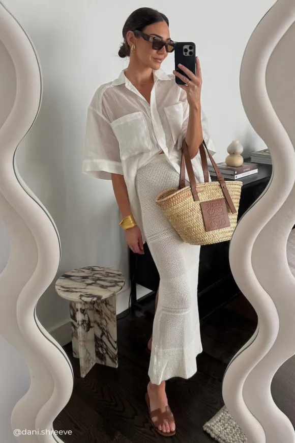 KAI WHITE RAMIE RESORT SHIRT