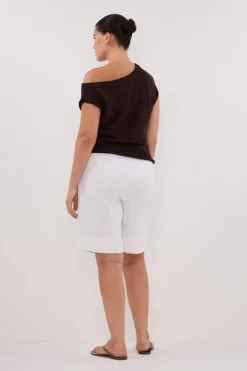 KERRY CHOC ASYM KNIT TOP