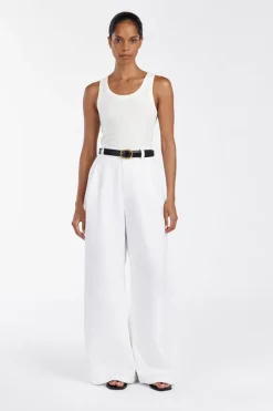 LEE OFF WHITE KNIT TANK