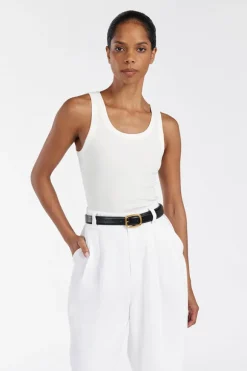 LEE OFF WHITE KNIT TANK
