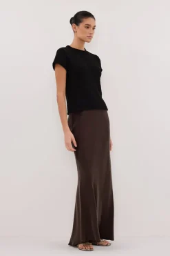 LEO BLACK KNIT TOP