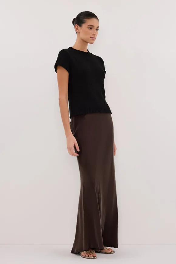 LEO BLACK KNIT TOP