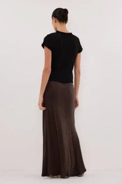 LEO BLACK KNIT TOP