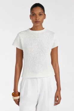 LEO OFF WHITE KNIT TOP