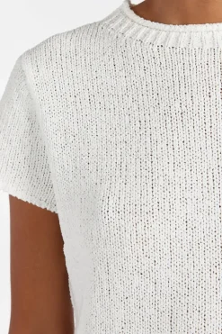 LEO OFF WHITE KNIT TOP