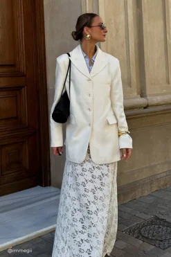 LIV CREAM BOYFRIEND BLAZER
