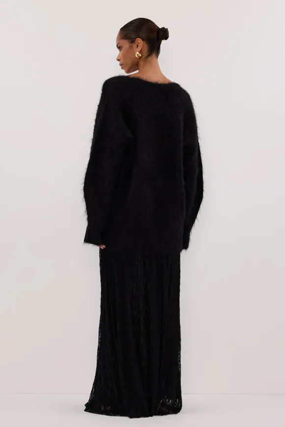 LIZZIE BLACK LACE MAXI SKIRT