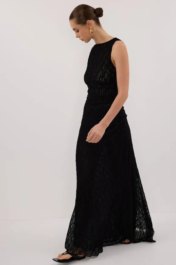 LIZZIE BLACK LACE MAXI SKIRT