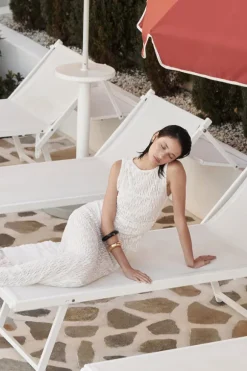 LIZZIE WHITE SLEEVELESS LACE TOP