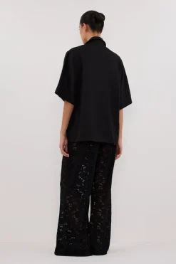 LOULA BLACK LACE PANT