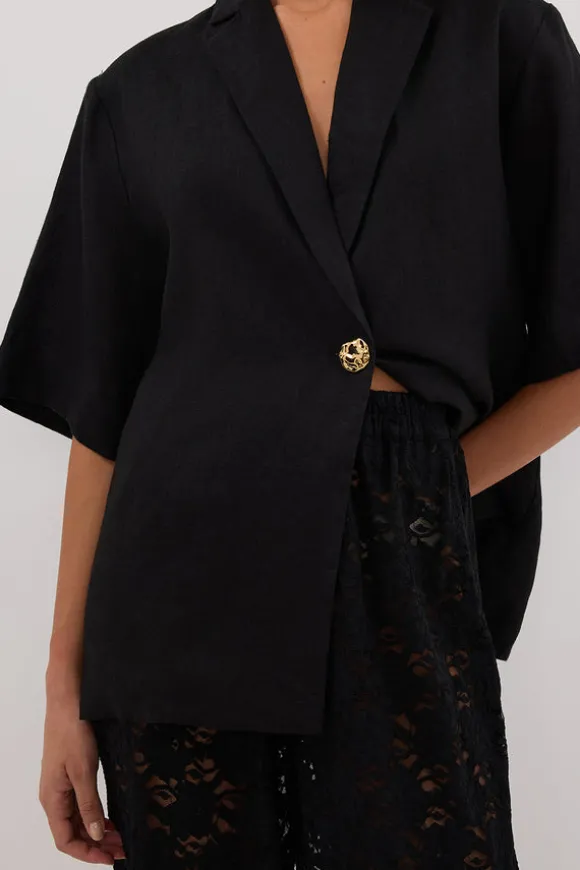 LOULA BLACK LACE PANT