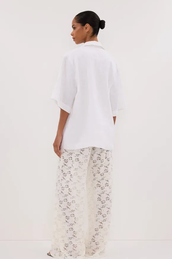 LOULA WHITE LACE PANT