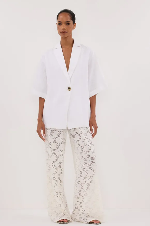 LOULA WHITE LACE PANT