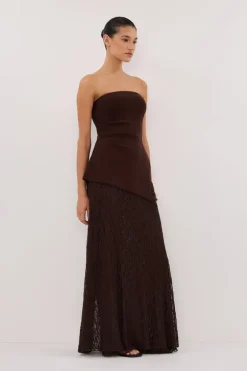 LUKE CHOC LONGLINE BANDEAU TOP
