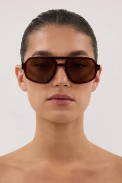 LUV LOU THE BANKS CHERRY SUNGLASSES