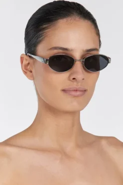 LUV LOU THE BOSTON SILVER SUNGLASSES