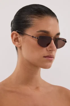 LUV LOU THE HARVEY BRONZE SUNGLASSES