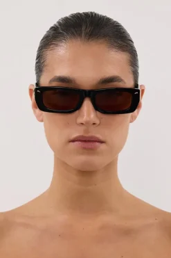 LUV LOU THE TOMMY BLACK SUNGLASSES