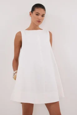 MAISIE WHITE POPLIN MINI DRESS