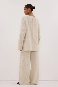 MAREN CHALK CABLE KNIT JUMPER