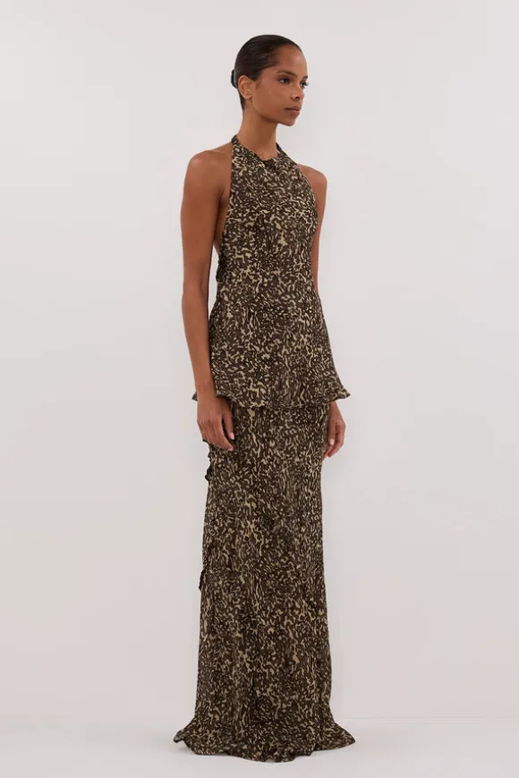 MARVILLA CHOC HALTER TOP