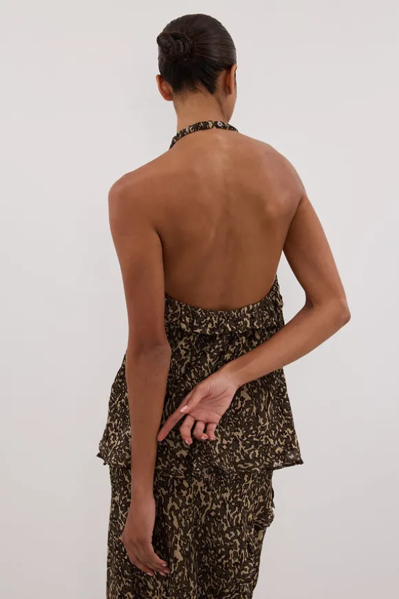 MARVILLA CHOC HALTER TOP