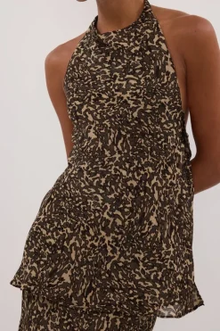 MARVILLA CHOC HALTER TOP