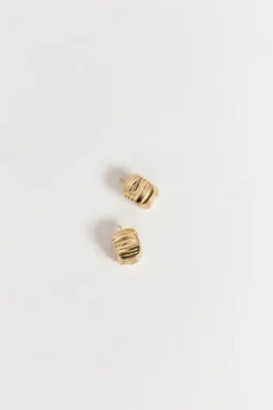 MÉGA STEP GOLD EARRING