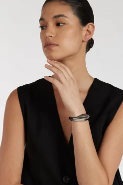 MÉGA WAVE STERLING SILVER CUFF BRACELET