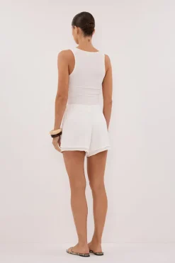 MIRA WHITE DOUBLE LAYER SHORT