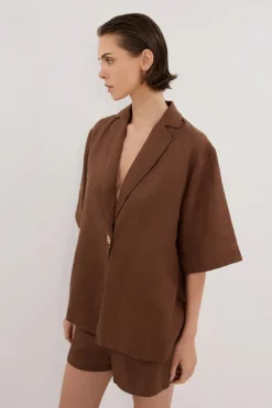 NALA FONDANT LINEN RESORT SHIRT