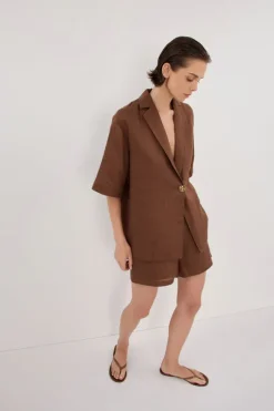 NALA FONDANT LINEN RESORT SHIRT