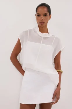 NIEVE WHITE MINI SKORT