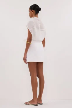 NIEVE WHITE MINI SKORT